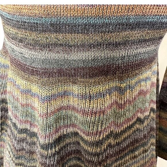 Anthro Moth striped space dye long sleeved sweater - Picture 6 of 13